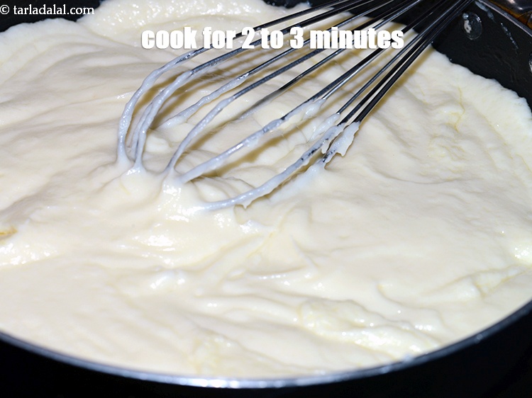 Step 7 – Cook on medium flame for 2 to 3 minutes, till the mixture is thick, while …