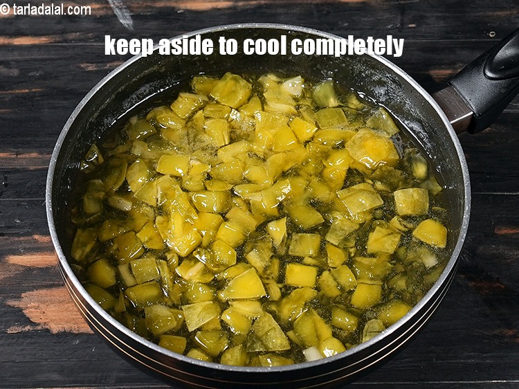 Step 7 – Switch off the flame, keep aside to cool completely.