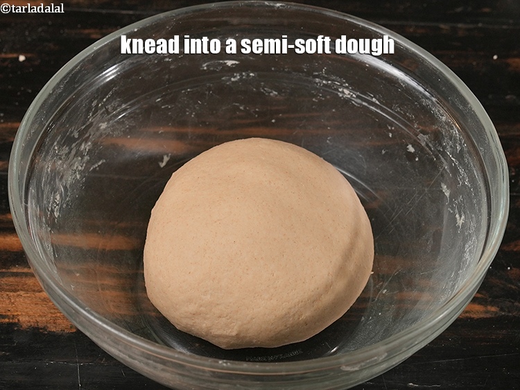 Step 7 – Knead into a semi-soft dough.