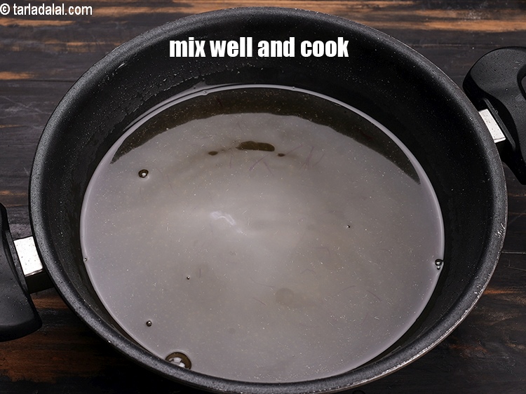 Step 8 – Mix well and cook on a medium flame for 8 to 10 minutes, while stirring …