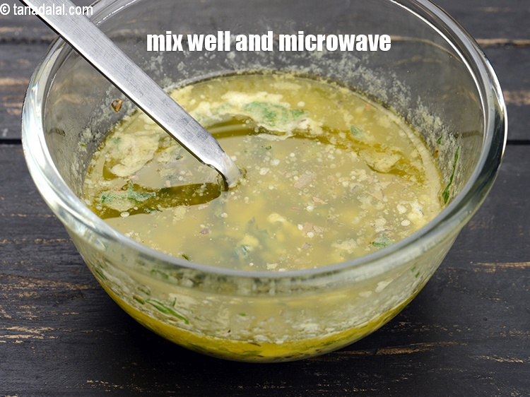 Step 7 – Mix well and microwave on HIGH for 1 minute.&nbsp;