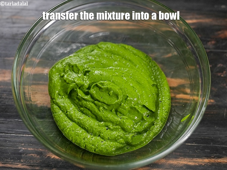 Step 7 – Transfer the mixture into a bowl.