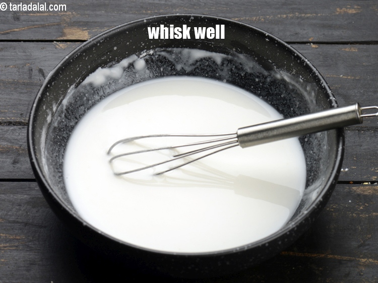 Step 8 – Whisk well and keep aside.