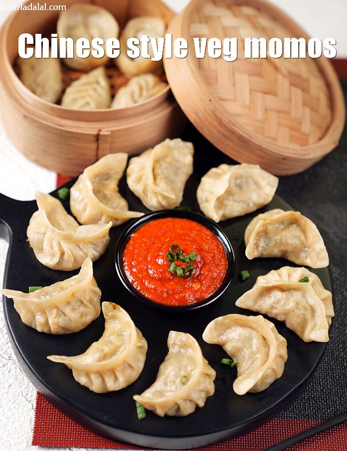 Step 55 – Serve<strong> veg momos recipe | Indian vegetable momos | Chinese style veg momos | restaurant …