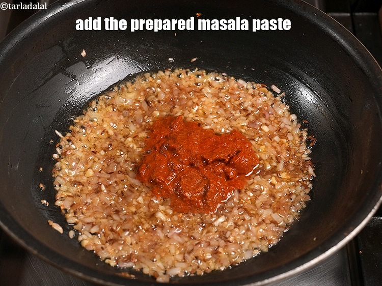 Step 53 – Add the prepared masala paste.
