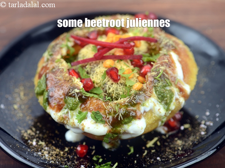 Step 56 – And <a href="https://www.tarladalal.com/glossary-beetroot-chukandar-201i">beetroot</a>&nbsp;juliennes on top.