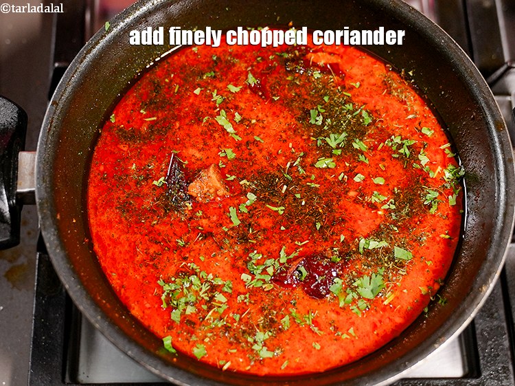 Step 54 – Add 1 tbsp finely chopped coriander.