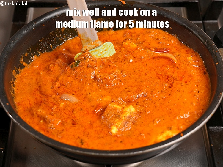 Step 60 – Mix well. Cook on a medium flame for 5 minutes.&nbsp;