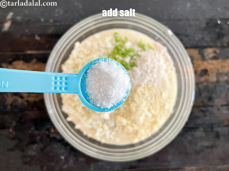 स्टेप 25 – स्वादानुसार नमक डालें।