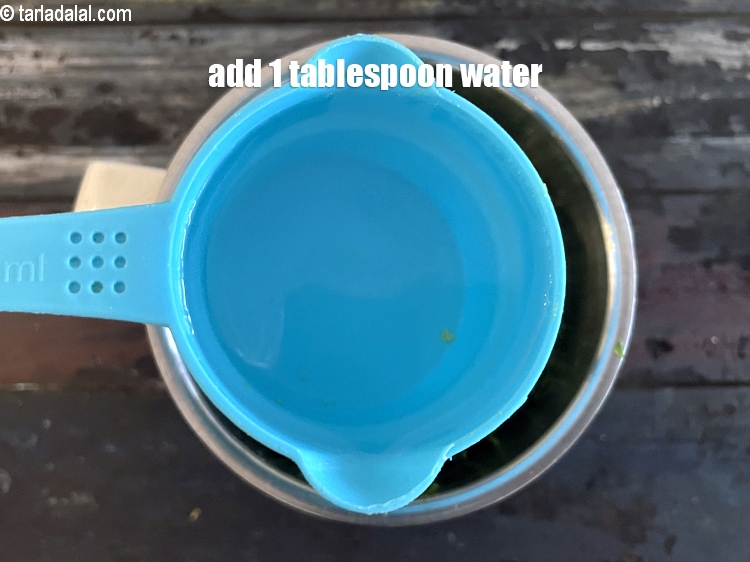 Step 12 – Add&nbsp;1 tbsp of water.