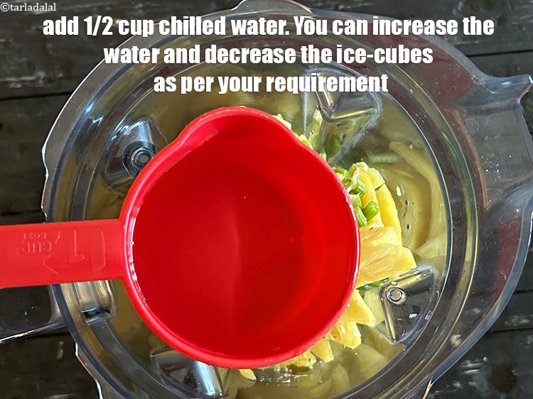 Step 9 – Add 1/2&nbsp;cup&nbsp;cold water. You can increase the water and decrease the ice-cubes as per your …