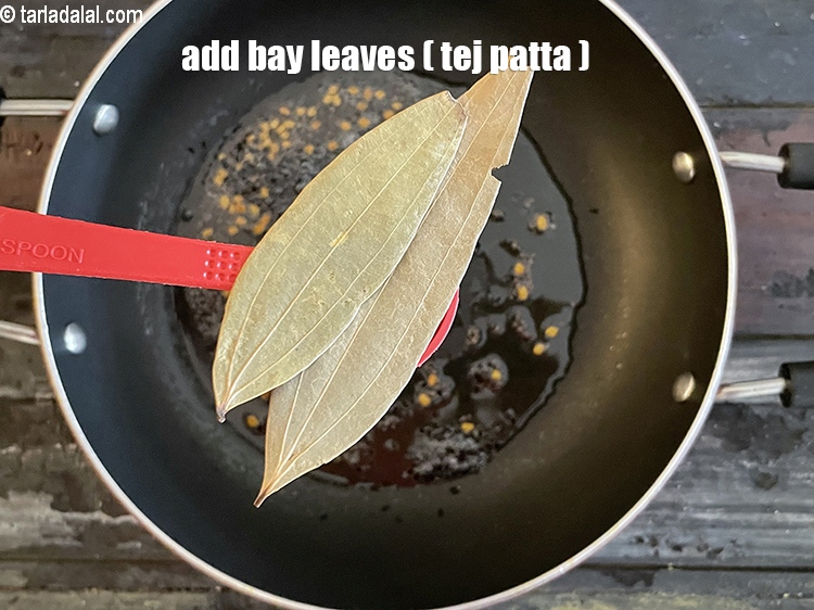 Step 12 – Add&nbsp;<meta charset="UTF-8" />2&nbsp;<a href="glossary-bay-leaf-tejpatta-bay-leaves-189i">bayleaves (tejpatta)</a>.