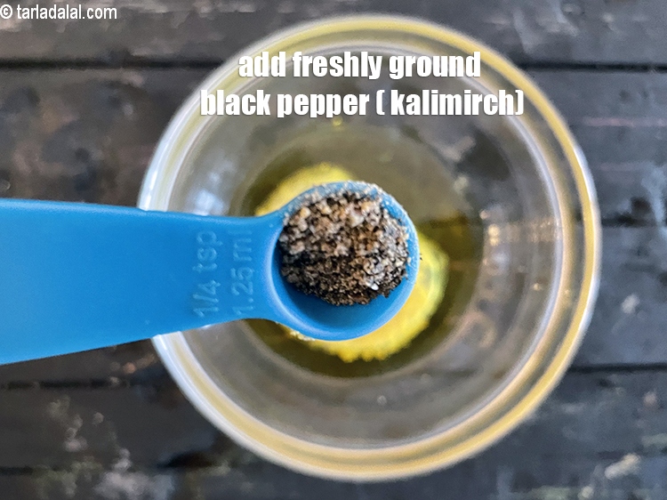 Step 7 – Add freshly ground black pepper to taste.&nbsp;