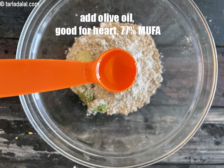 Step 7 – Add 2 tsp olive oil.