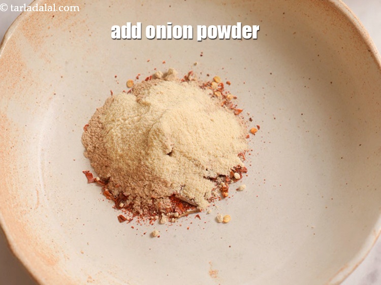 Step 7 – Add 2 tsp onion powder.