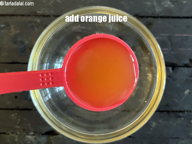 Step 8 – Add&nbsp;<meta charset="UTF-8" />1 tbsp&nbsp;readymade&nbsp;<a href="glossary-orange-juice-santre-ka-ras-narangi-ka-juice-118i">orange juice</a>.
