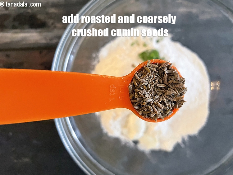 Step 10 – Add&nbsp;<meta charset="UTF-8" />1&nbsp;tsp&nbsp;<a href="glossary-roasted-and-crushed-cumin-seeds-2206i">roasted and coarsely crushed cumin seeds</a>.