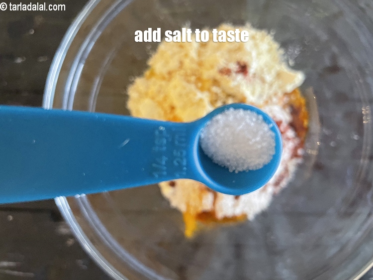 Step 7 – Add salt to taste. We added 1/8th&nbsp;tsp salt.