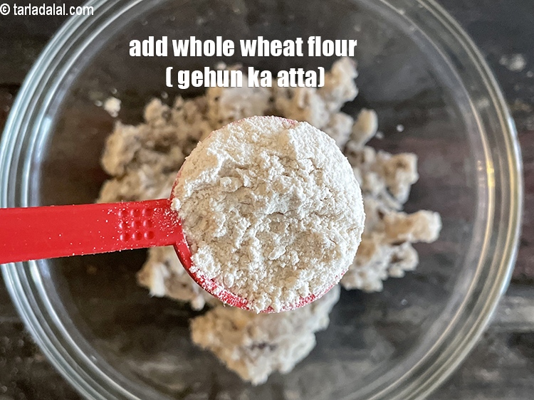 Step 13 – Add&nbsp;<meta charset="UTF-8" />1 1/2 tbsp&nbsp;<a href="glossary-whole-wheat-flour-gehun-ka-atta-gehun-ka-aata-429i">whole wheat flour (gehun ka atta)</a>.