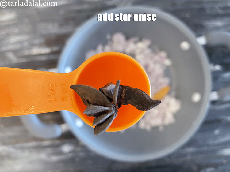 Step 16 – Add&nbsp;<meta charset="UTF-8" />1&nbsp;<a href="glossary-star-anise-chakri-phool-623i">star anise (chakri phool)</a>.