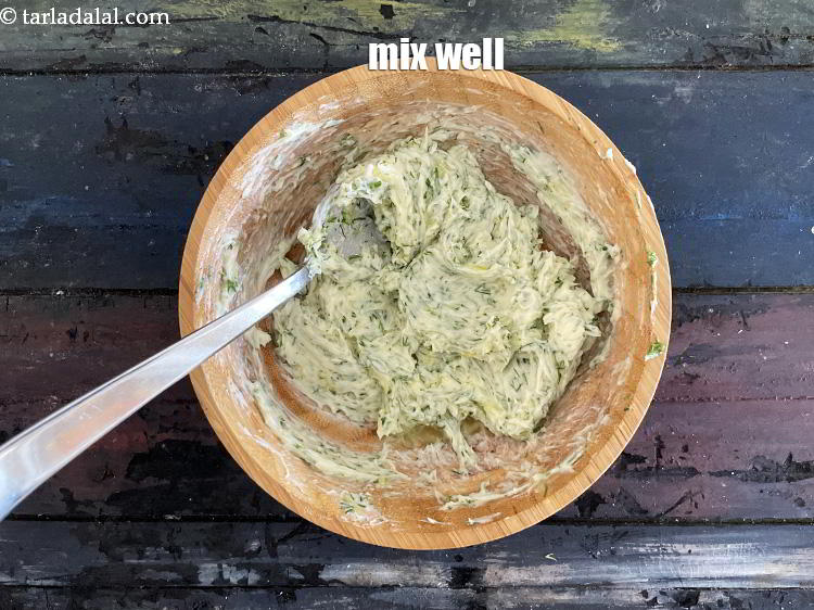 Step 10 – Mix <strong>dill butter | lemon dill butter | Indian suva butter |&nbsp;</strong>well. This will take …