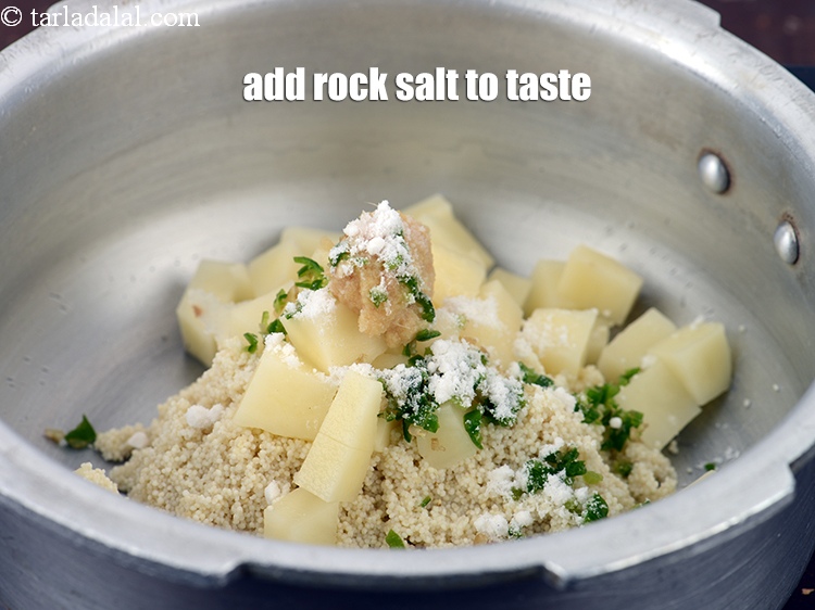 Step 7 – Add&nbsp;<a href="https://www.tarladalal.com/glossary-rock-salt-sendha-namak-1644i">rock salt (sendha namak)</a>&nbsp;to taste.