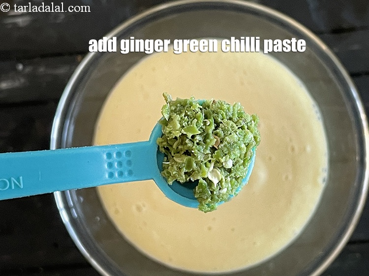 Step 16 – Add&nbsp;<meta charset="UTF-8" />1/2 tsp&nbsp;<a href="glossary-ginger-green-chilli-paste-adrak-mirch-ki-paste-adrak-mirchi-paste-139i">ginger-green chilli paste</a>.