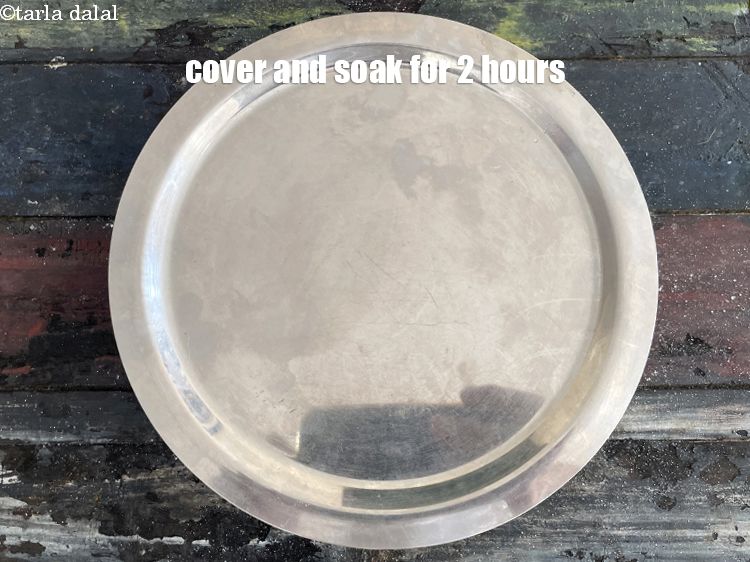 Step 8 – Cover and&nbsp;soak for 2 hours.