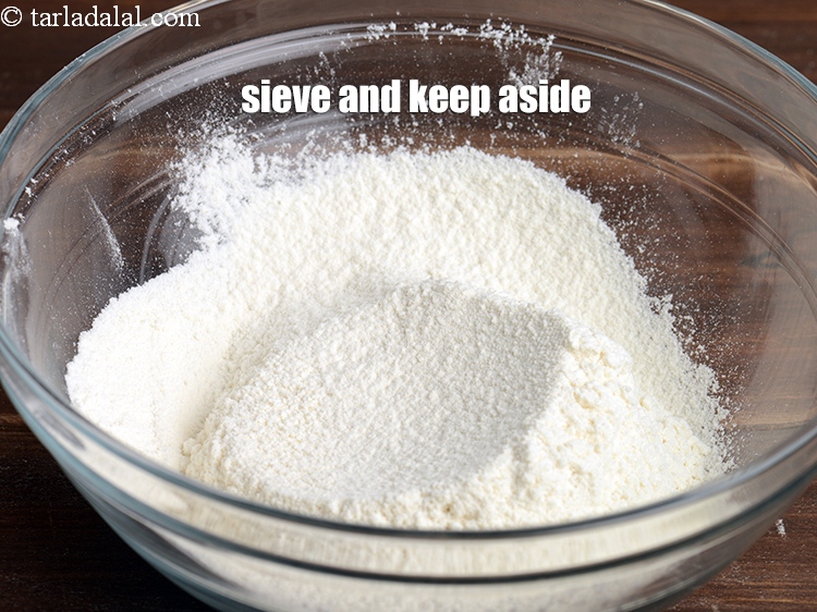 Step 7 – Seive and keep aside.