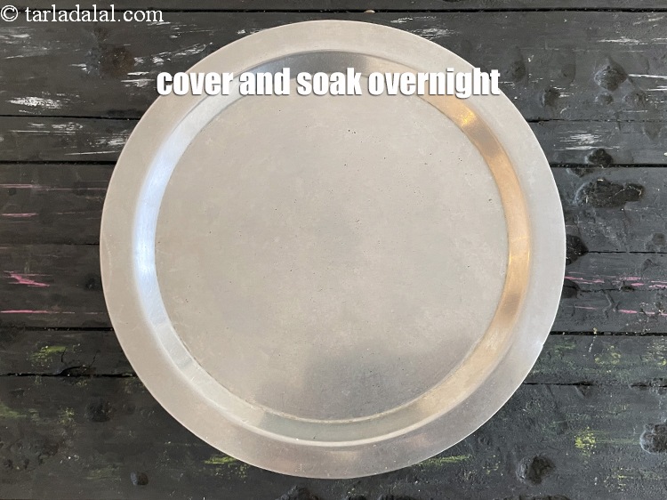 Step 7 – Cover and soak overnight.