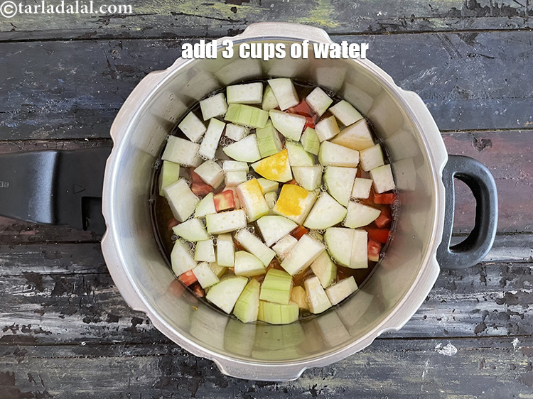 Step 18 – Add&nbsp;3 cups of water.