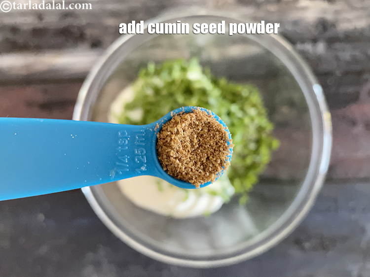Step 11 – Add&nbsp;<meta charset="UTF-8" />1/4 tsp&nbsp;<a href="glossary-cumin-seeds-powder-jeera-powder-zeera-powder-382i">cumin seeds (jeera) powder</a>.