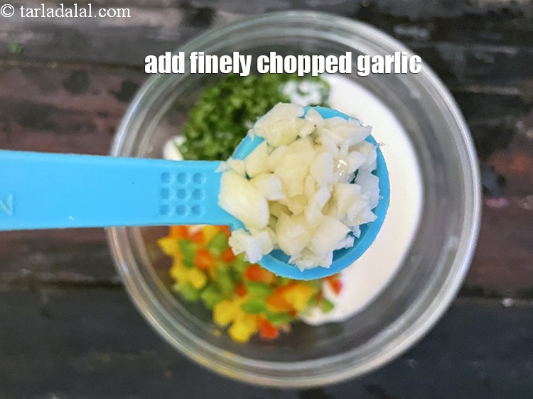 Step 15 – Add&nbsp;<meta charset="UTF-8" />1 1/2 tsp&nbsp;finely&nbsp;<a href="glossary-chopped-garlic-790i">chopped garlic (lehsun)</a>.