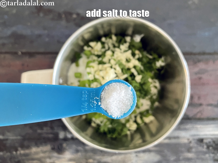 Step 11 – Add salt to taste. We used 1/4 tsp salt.