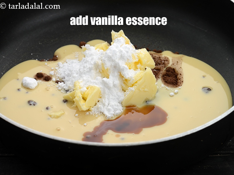 Step 7 – Add 1/2 tsp <a href="https://www.tarladalal.com/glossary-vanilla-essence-406i">vanilla essence</a>.