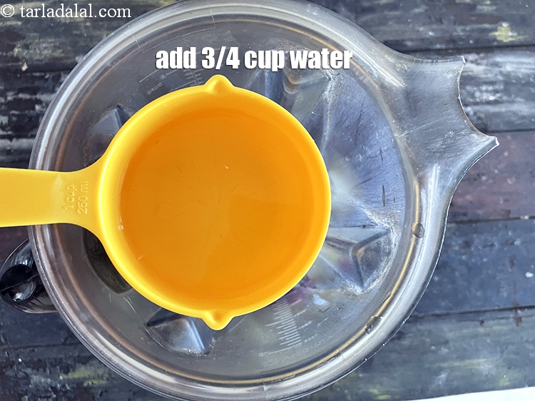 Step 9 – Add 3/4 cup cold water.