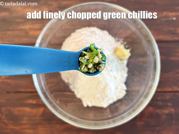 Step 13 – Add&nbsp;<meta charset="UTF-8" />1/4 tsp&nbsp;finely&nbsp;<a href="glossary-chopped-green-chilli-820i">chopped green chillies</a>.&nbsp;&nbsp;The chillies add a subtle&nbsp;<strong>kick of heat</strong>, balancing the …