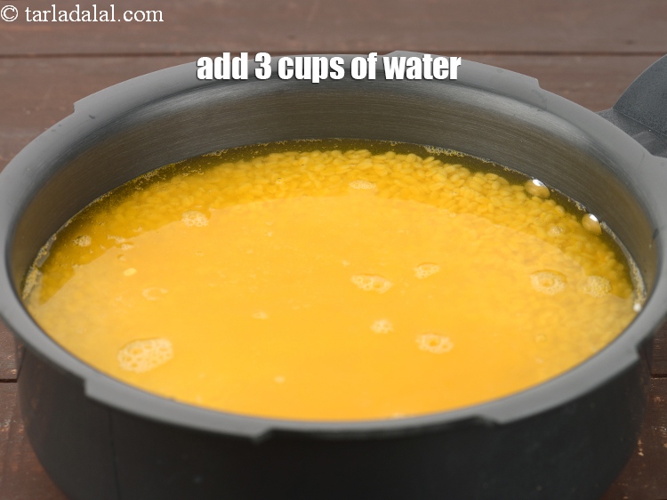 Step 8 – Add 3 cups of water.