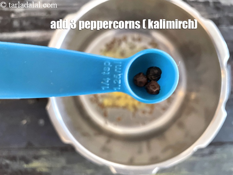 Step 16 – Add&nbsp;<meta charset="UTF-8" />3&nbsp;<a href="glossary-peppercorns-584i">peppercorns (kalimirch)</a>.
