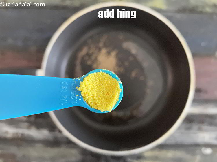 Step 10 – Add&nbsp;<meta charset="UTF-8" />1/4 tsp&nbsp;<a href="glossary-asafoetida-hing-113i">asafoetida (hing)</a>.