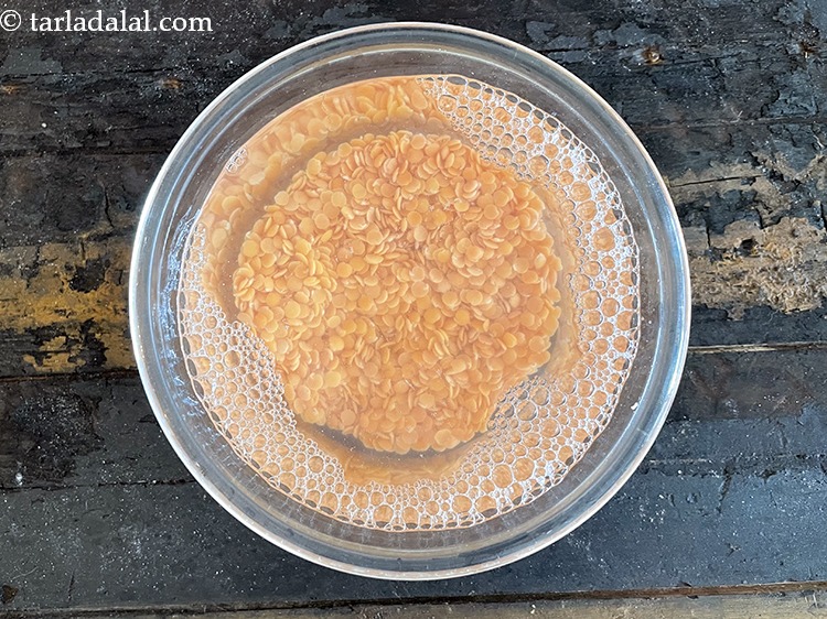 Step 5 – The masoor dal is now cleaned.