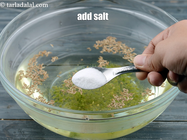 Step 7 – Add salt to taste.