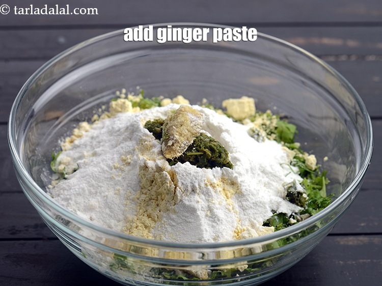 Step 7 – Add 1 tsp <a href="https://www.tarladalal.com/glossary-ginger-paste-adrak-ki-paste-457i">ginger (adrak) paste</a>.