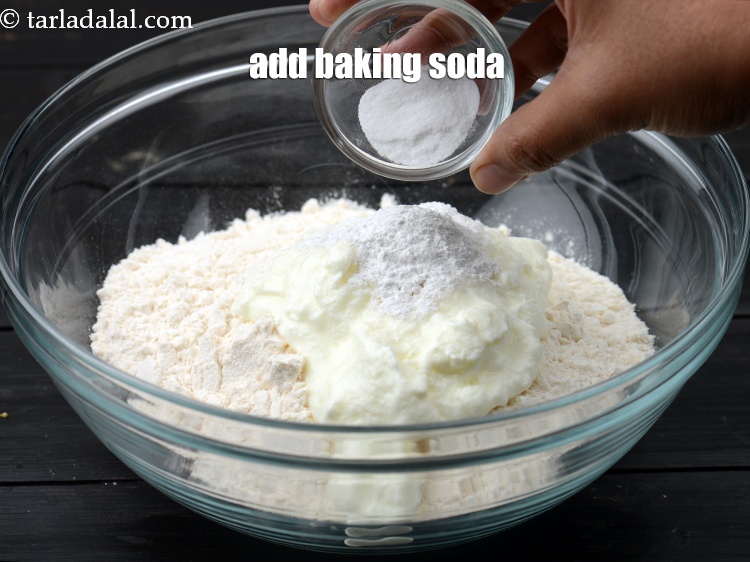 Step 9 – Add &frac12; tsp baking soda.
