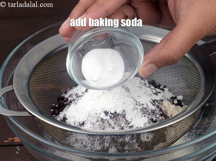 Step 7 – Add &frac12; tsp <a href="https://www.tarladalal.com/glossary-baking-soda-soda-bi-carb-615i">baking soda</a>.