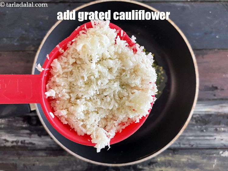 Step 25 – Add&nbsp;<meta charset="UTF-8" />2 cups&nbsp;<a href="glossary-grated-cauliflower-994i">grated cauliflower</a>.