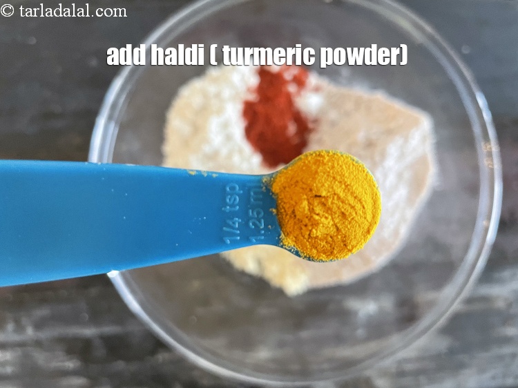Step 9 – Add&nbsp;<meta charset="UTF-8" />1/4 tsp&nbsp;<a href="glossary-turmeric-powder-haldi-645i">turmeric powder (haldi)</a>.