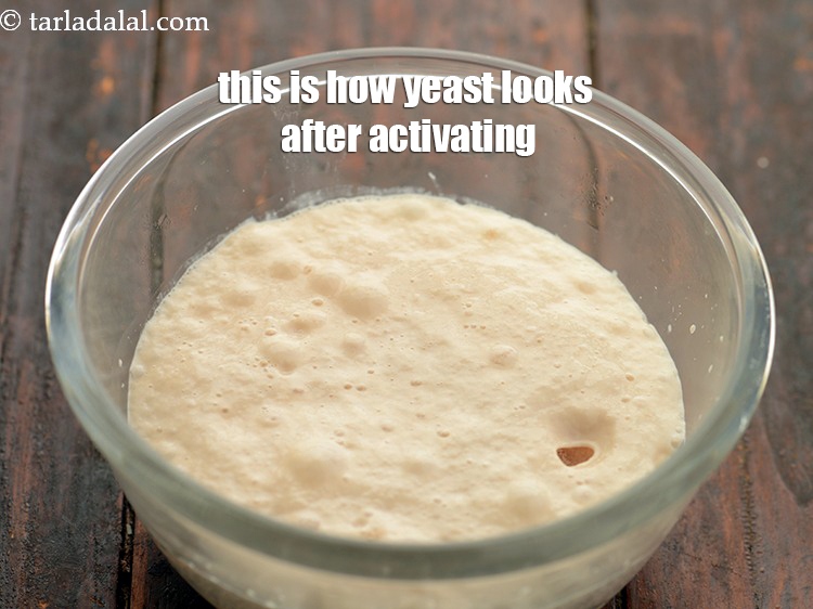 Step 7 – This is how yeast looks after activating. If your yeast becomes frothy that means your …