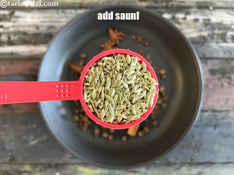 Step 11 – Add&nbsp;<meta charset="UTF-8" />2 tbsp&nbsp;<a href="glossary-fennel-seeds-saunf-sauf-410i">fennel seeds (saunf)</a>.