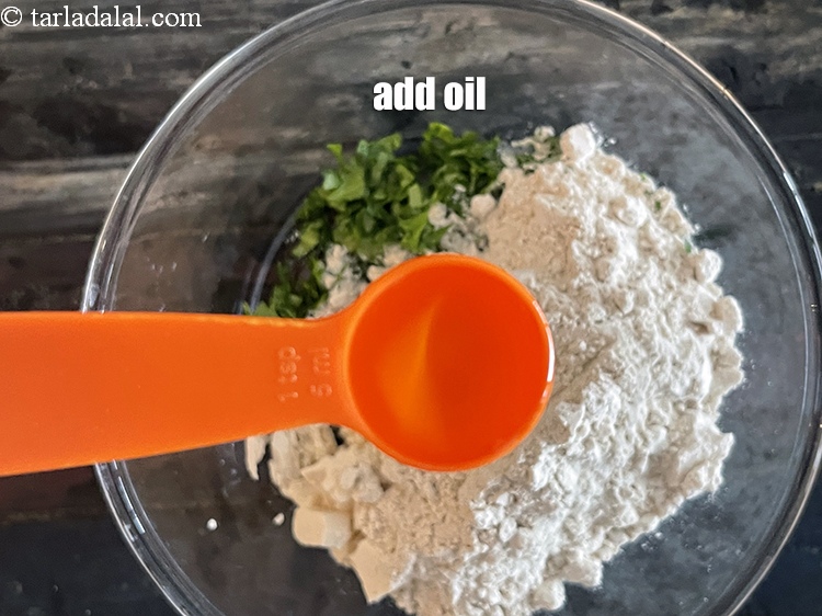 Step 8 – Add 1 tsp oil.